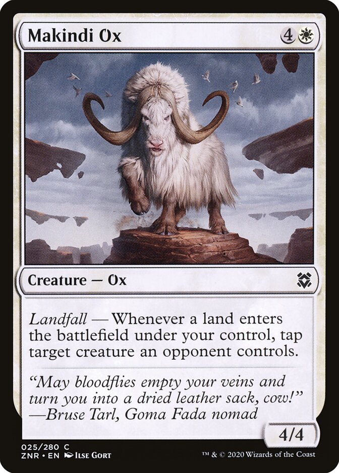 Makindi Ox · Zendikar Rising (ZNR) #25