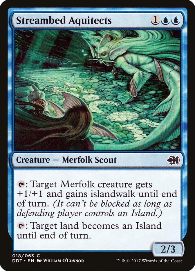 Streambed Aquitects · Duel Decks: Merfolk vs. Goblins (DDT) #18