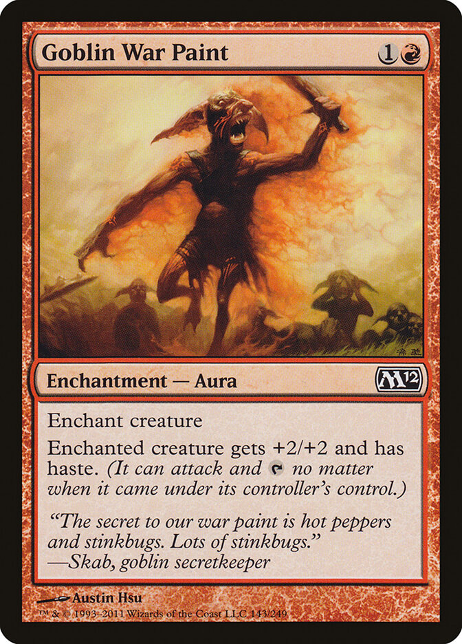 Goblin War Paint · Magic 2012 (M12) #143