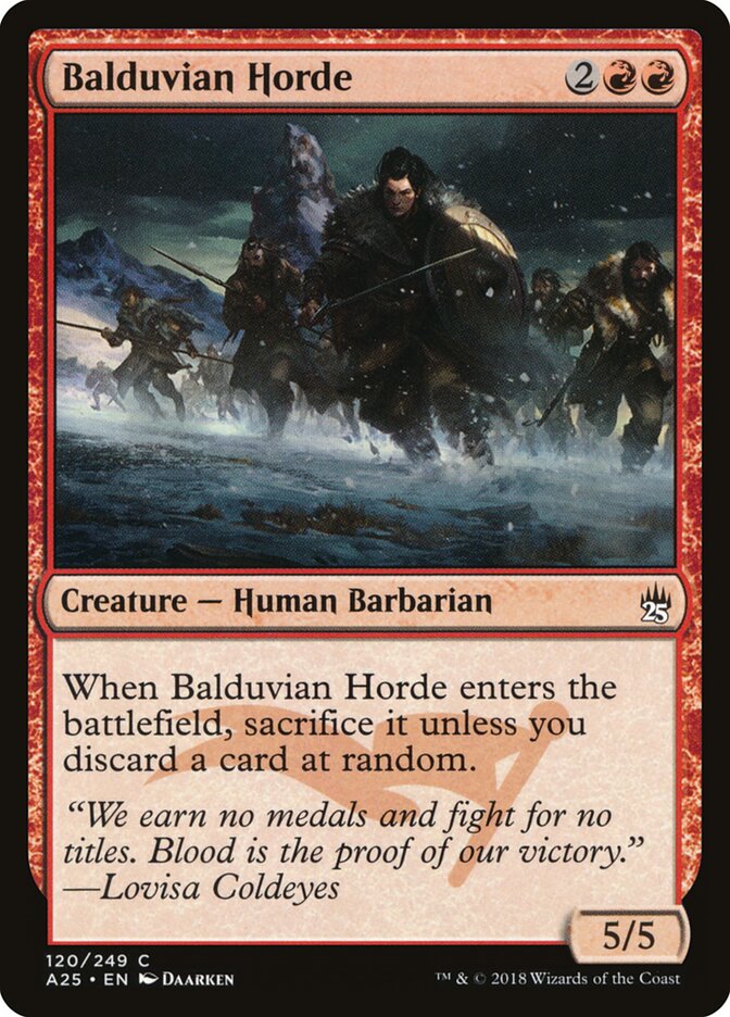 Balduvian Horde · Masters 25 (A25) #120