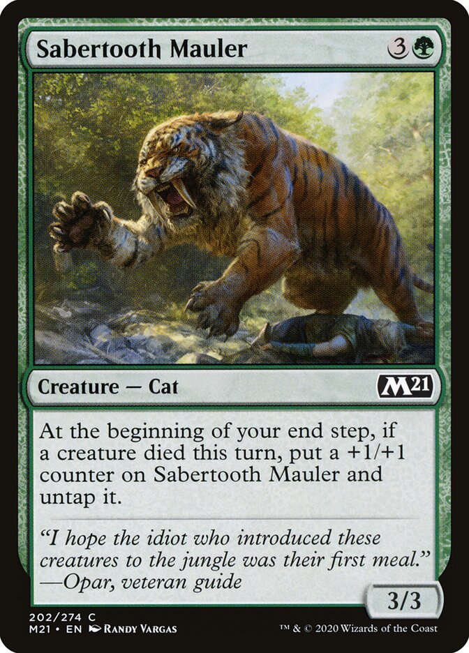 Sabertooth Mauler · Core Set 2021 (M21) #202