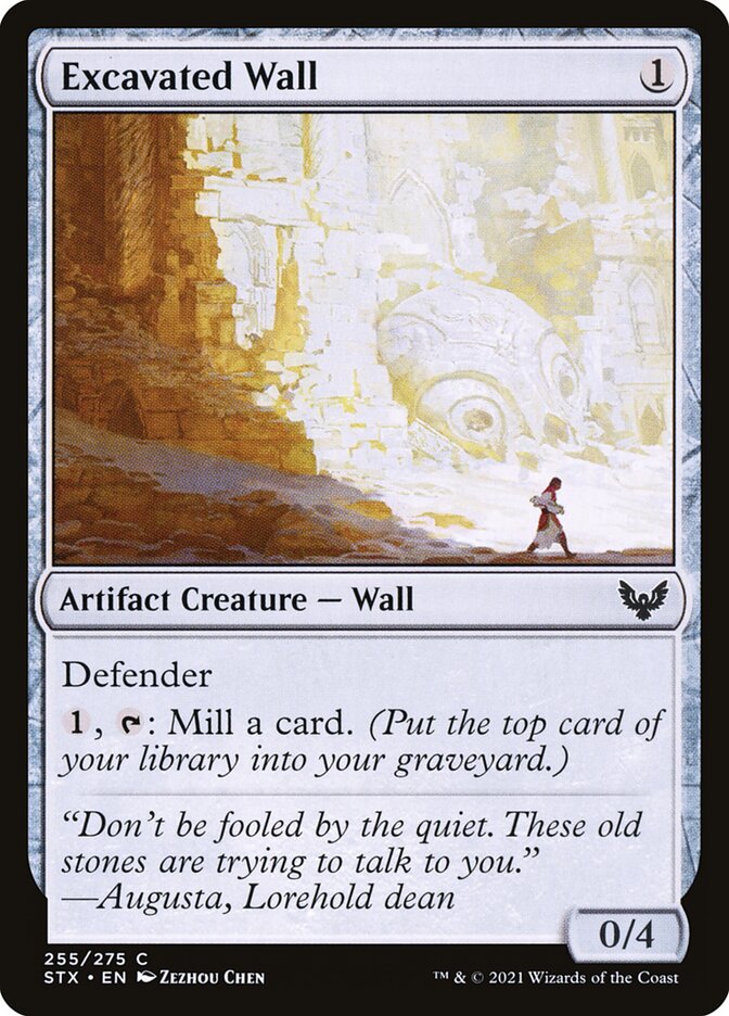 Excavated Wall · Strixhaven: School of Mages (STX) #255
