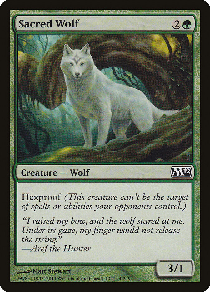 Sacred Wolf · Magic 2012 (M12) #194