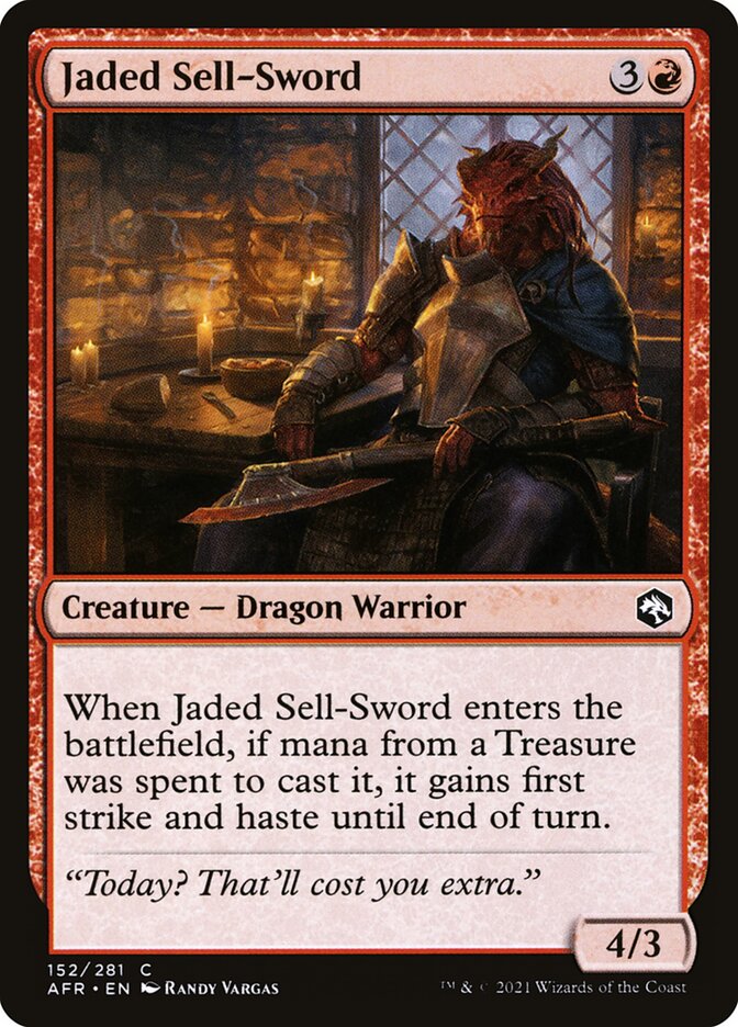 Jaded Sell-Sword · Adventures in the Forgotten Realms (AFR) #152