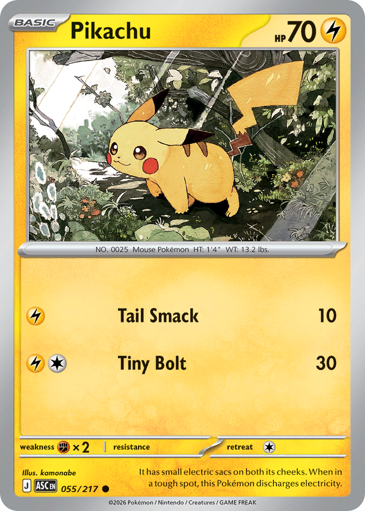 Pikachu · Ascended Heroes (ME2PT5) #55