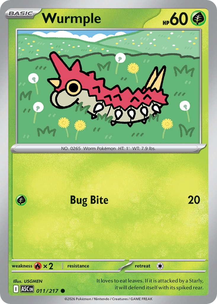 Wurmple · Ascended Heroes (ME2PT5) #11