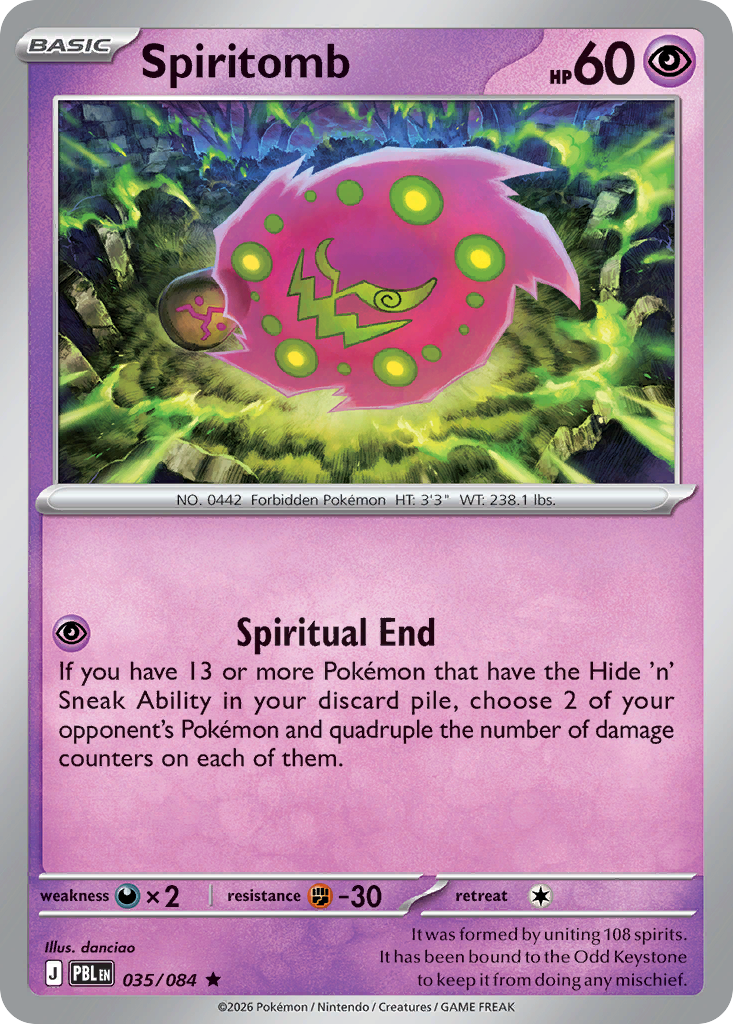 Spiritomb · Pitch Black (ME5) #35