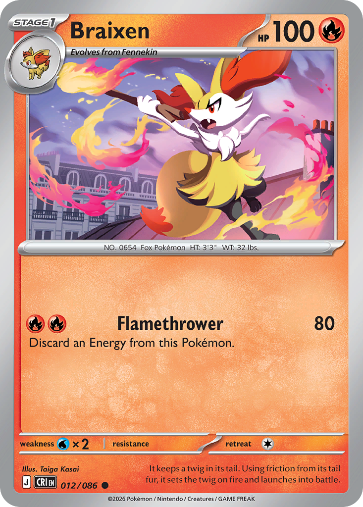 Braixen · Chaos Rising (ME4) #12