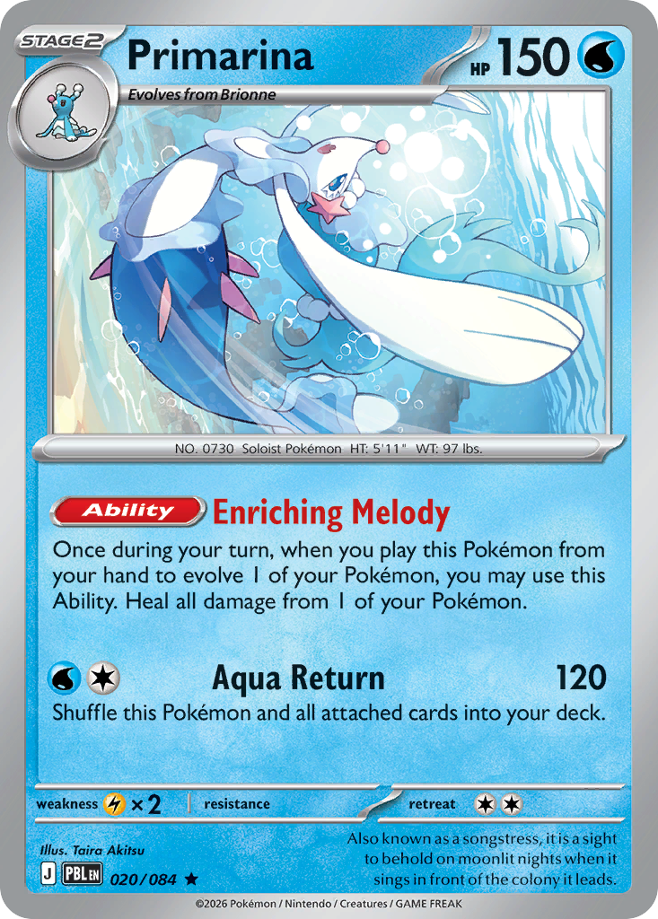 Primarina · Pitch Black (ME5) #20