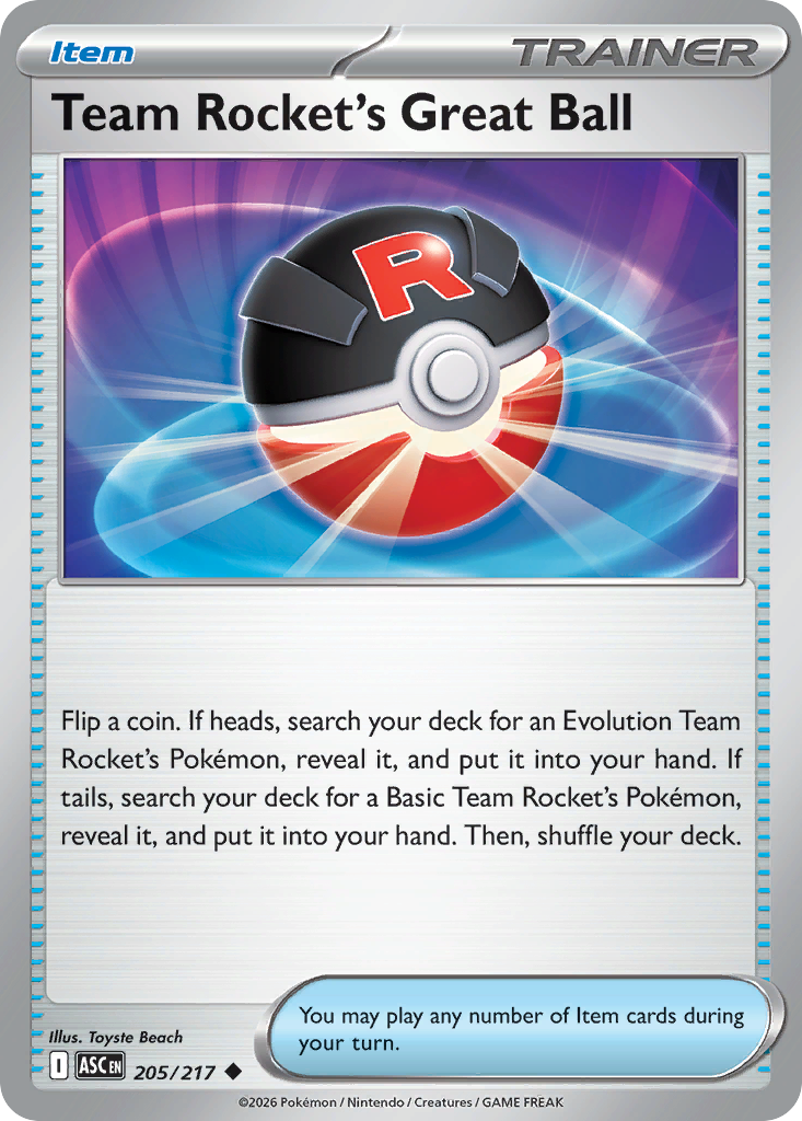 Team Rocket's Great Ball · Ascended Heroes (ME2PT5) #205