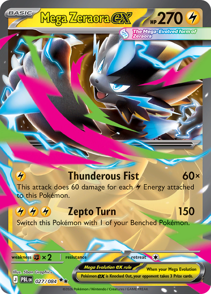 Mega Zeraora ex · Pitch Black (ME5) #27