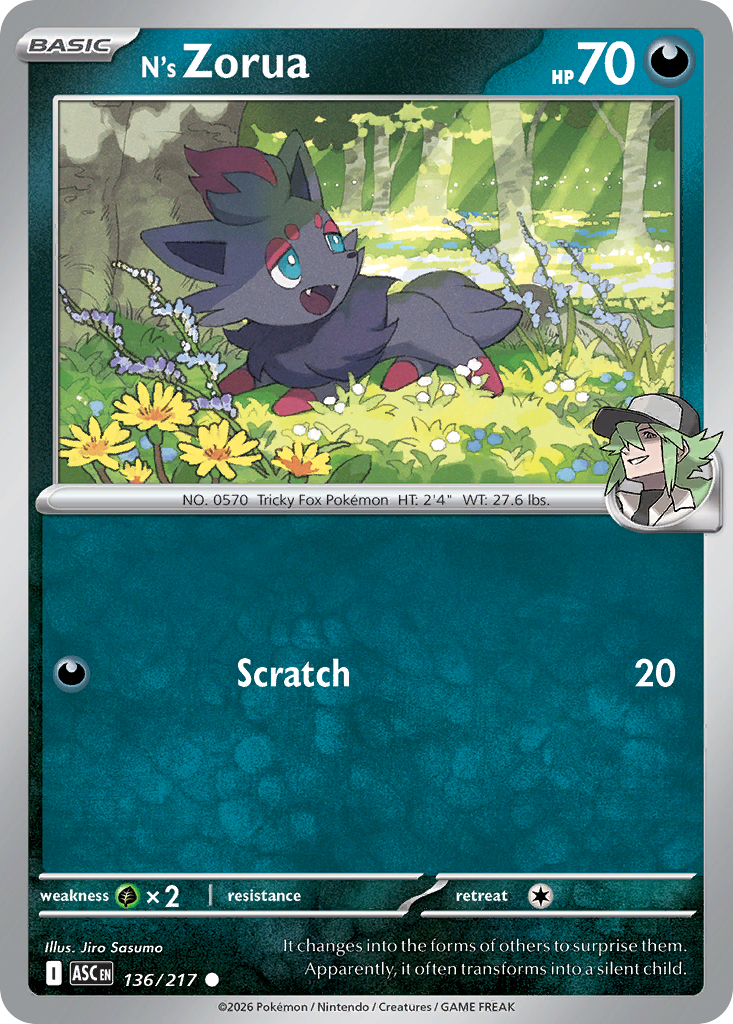 N's Zorua · Ascended Heroes (ME2PT5) #136