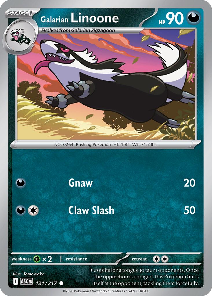 Galarian Linoone · Ascended Heroes (ME2PT5) #131
