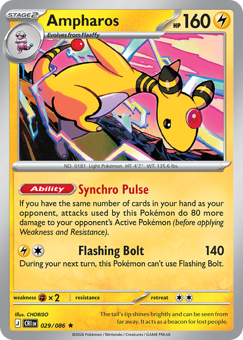 Ampharos · Chaos Rising (ME4) #29